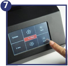 Izravnava pred tiskanjem - 7. korak