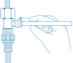 Spojite na pomoćnu slavinu Korak 3