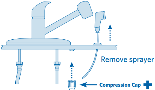 Montirajte pomoćnu slavinu Korak 3