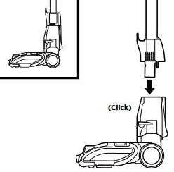 Insira o tubo no bocal do piso