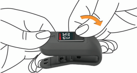 Құрылғыны белдік қыстырғышқа орнату 3-қадам