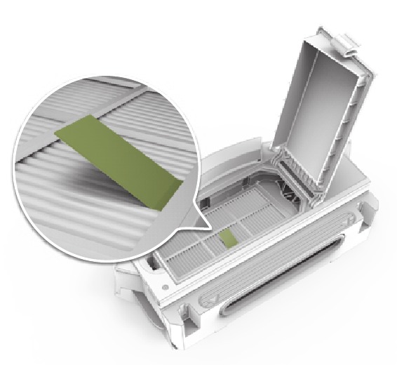 A szűrő tiszt&iacute;t&aacute;sa 1. l&eacute;p&eacute;s