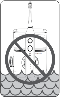 Ne helyezze v&iacute;zbe vagy m&aacute;s folyad&eacute;kba, &eacute;s ne ejtse bele
