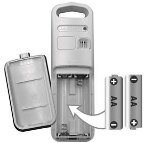 Namestitev ali zamenjava baterij Korak 1