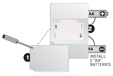 Instalacja baterii Krok 1