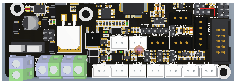 5V power supply for BLtouch, TFT, RGB interfaces - To use the onboard 5V PSU