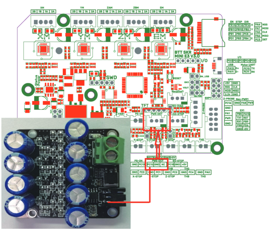 Motherboard Interfaces - Connection to BTT UPS 24V V1.0