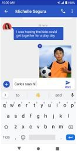 D&euml;rgimi i nj&euml; mesazhi me foto