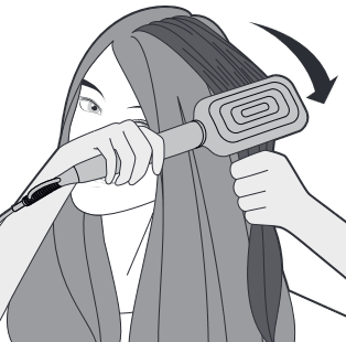 Paso 5 para alisar el cabello