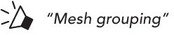 Ustvarjanje Group Mesh 2. korak