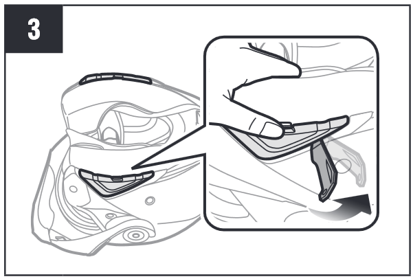 Instalaci&oacute;n en casco abatible Paso 3