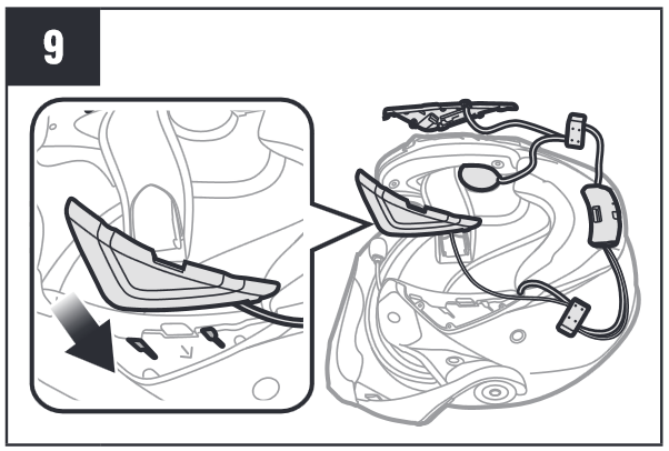 Instalaci&oacute;n en casco abatible Paso 9