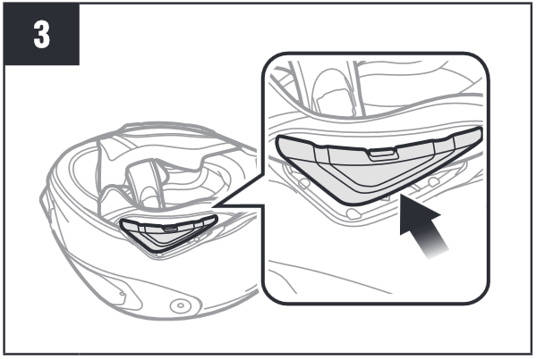 Instalaci&oacute;n en casco integral Paso 3