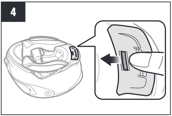 Instalaci&oacute;n en casco integral Paso 4