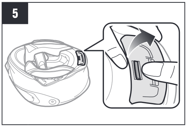 Instalaci&oacute;n en casco integral Paso 5