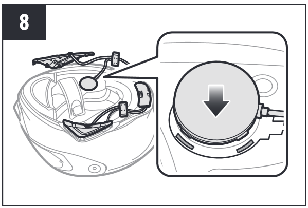 Instalaci&oacute;n en casco integral Paso 8
