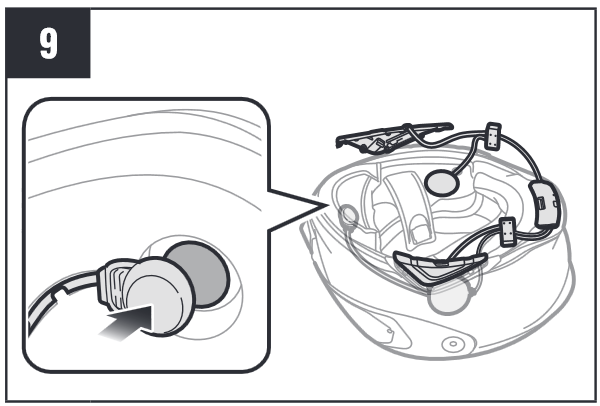 Instalaci&oacute;n en casco integral Paso 9