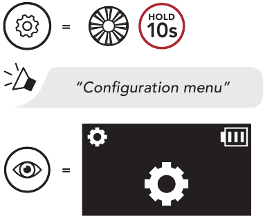 A headset konfigur&aacute;ci&oacute;s men&uuml;j&eacute;nek el&eacute;r&eacute;se