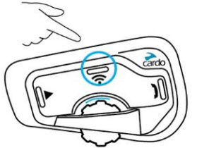 Cardo емес Bluetooth интерком тобының құрылғысын жұптастыру үшін 1-қадам