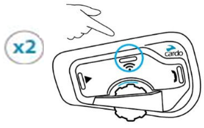 cardo - FREECOM 4+ - 2-шабандозбен байланысты бастау немесе аяқтау үшін 2-қадам