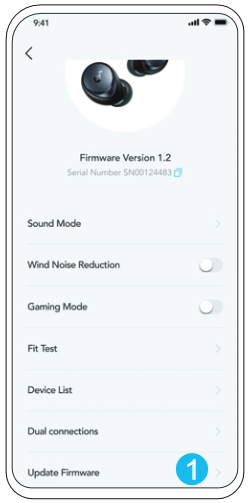 FIRMWARE-UPDATE Stap 1