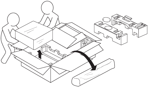 Kicsomagol&aacute;s - vegye ki a soundbart &eacute;s a m&eacute;lynyom&oacute;t a dobozb&oacute;l - 3. l&eacute;p&eacute;s