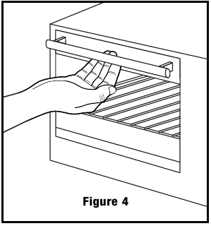 Para abrir a porta do forno Passo 1