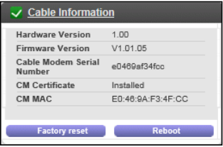 Kablo Modemi Durumunu G&ouml;r&uuml;nt&uuml;le