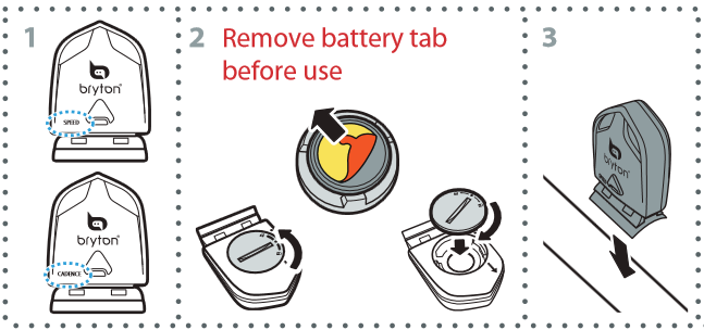 Instalar o Sensor de Velocidade/Cad&ecirc;ncia/Duplo (Opcional) Passo 1