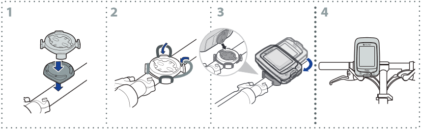 Montar o Rider na Bicicleta Passo 1