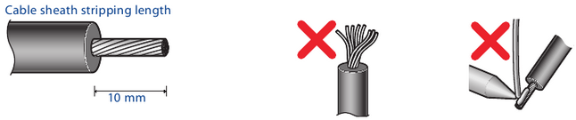 Priključek napajalnika Korak 1