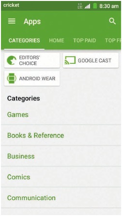 Navegar por Google Play