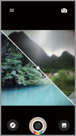 Tomar una foto con Polaroid