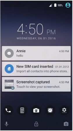 Notificaci&oacute;n de color