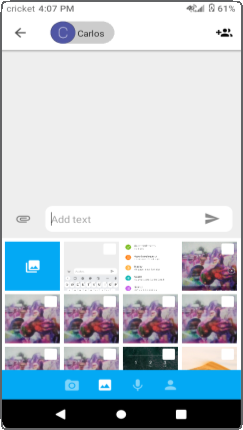 Mensajes de texto y con im&aacute;genes - Enviar un mensaje con imagen
