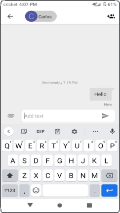Mensajes de texto y con im&aacute;genes - Enviar un mensaje de texto