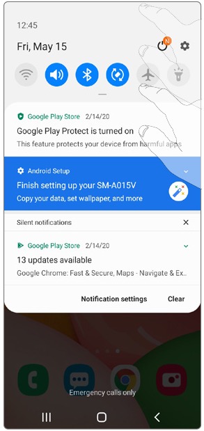 &Eacute;rintők&eacute;pernyő - &Eacute;rtes&iacute;t&eacute;si panel