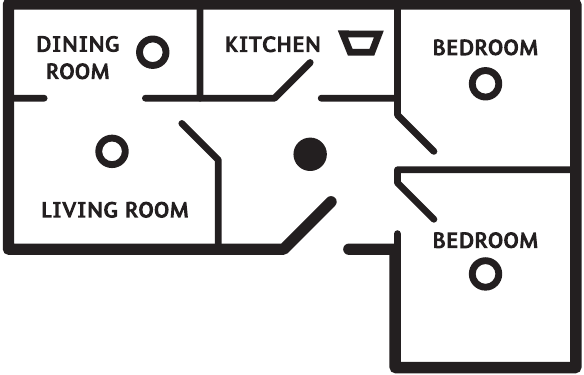 HOGAR DE UN SOLO PISO CON DOS &Aacute;REAS PARA DORMIR