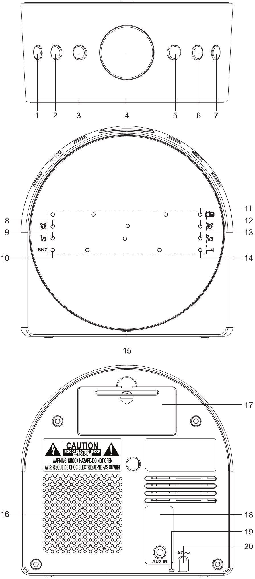 РАСПОЛОЖЕНИЕ И ОПИСАНИЕ ОРГАНОВ УПРАВЛЕНИЯ