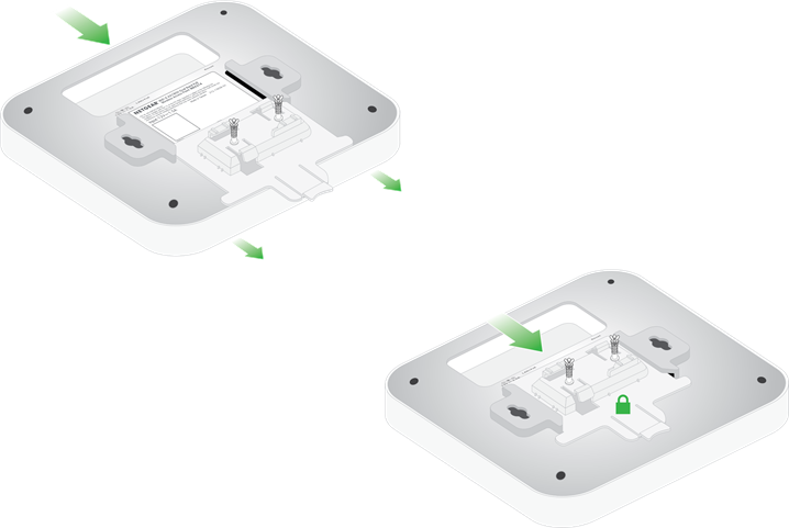 Montaggio a soffitto solido - Passo 3