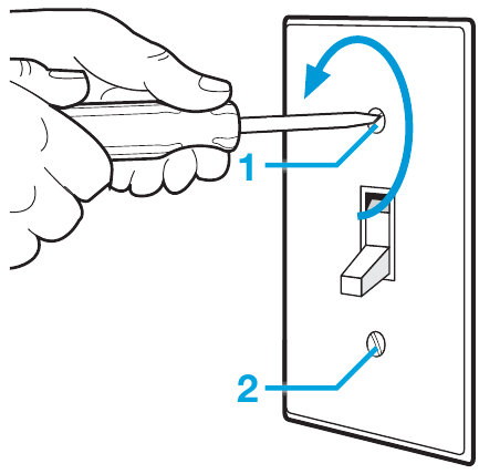 Dimmerni o'rnatish - 2-qadam - Kalitni olib tashlang