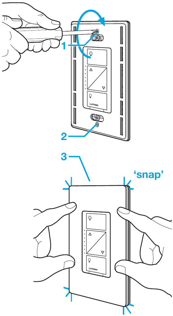 Dimmerni o'rnatish - 9-qadam - Devor panelini ulang