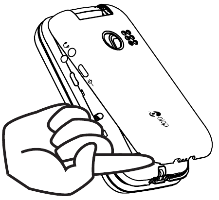 Retire la tapa de la bater&iacute;a