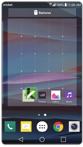 Pagrindinių ekranų tvarkymas