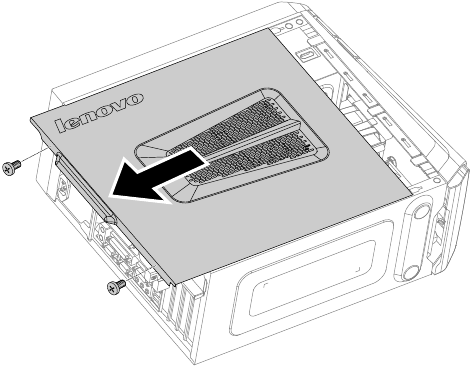 Removendo a tampa do computador - Passo 1