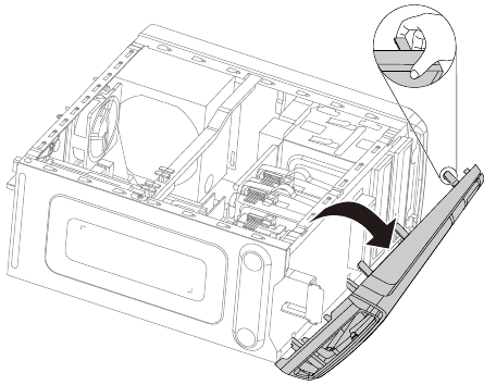 Removendo a moldura frontal
