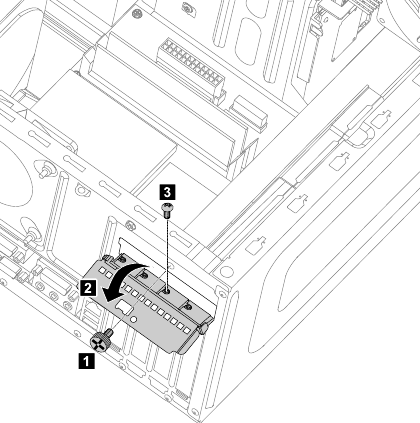 Substituir a placa de sintonizador de TV - Passo 1