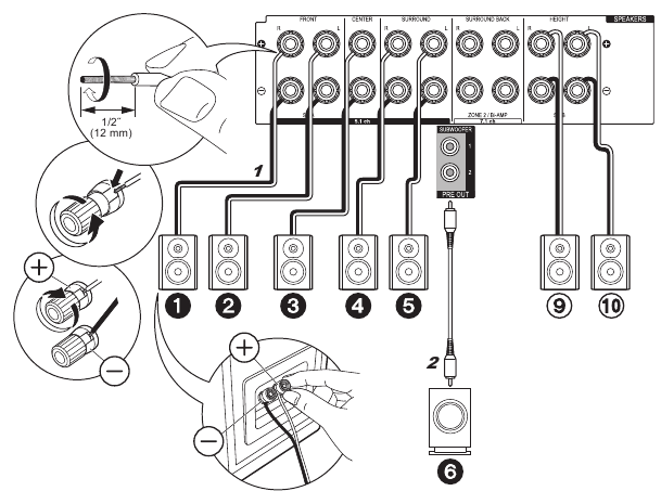 Connect the Speakers - Step 2