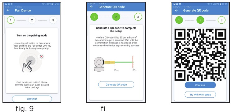 Kaamera lisamine oma kontole - samm 2