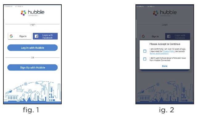 Registreeruge oma nutiseadmes Hubble'i kasutajaks
